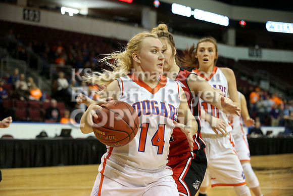 Otis-Bison girls defeated Golden Plains 2017 in the Third Place game, KSHSAA 1AD2 State Championship at United Wireless Arena in Dodge City on Saturday, March 11, 2017. (Photo: Everett Royer, www.kspo