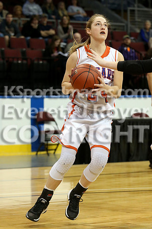 Otis-Bison girls defeated Golden Plains 2017 in the Third Place game, KSHSAA 1AD2 State Championship at United Wireless Arena in Dodge City on Saturday, March 11, 2017. (Photo: Everett Royer, www.kspo
