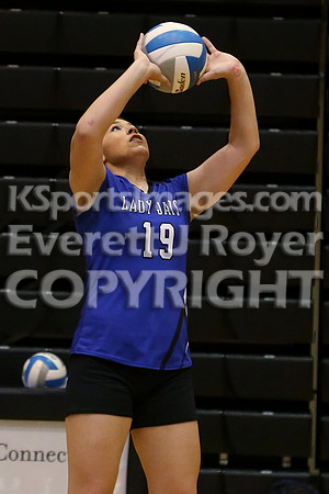 Otis-Bison defeated Beloit St. John's-Tipton in a semifinal game at the KSHSAA Class 1AD2 Volleyball State Championship on Saturday, October 28, 2017.  (Photo: Everett Royer, www.ksportsimages.com)
