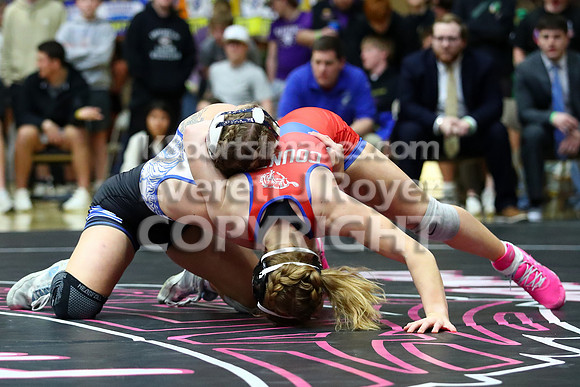 1st Place MatchAshlyn Hahn (Stockton HS) 41-0, Sr. over Averie Counts (Russell HS) 43-7, Fr. (Fall 1:35)