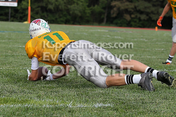 The East defeated the West 28-20 in OT in the Kansas 8 Man D2  Football game in Beloit on Saturday, June 10, 2017.  (Photo: Everett Royer, www.ksportsimages.com)