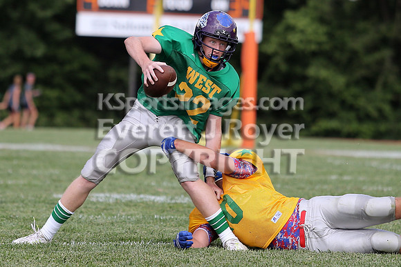 The East defeated the West 28-20 in OT in the Kansas 8 Man D2  Football game in Beloit on Saturday, June 10, 2017.  (Photo: Everett Royer, www.ksportsimages.com)
