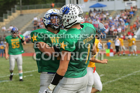 The East defeated the West 28-20 in OT in the Kansas 8 Man D2  Football game in Beloit on Saturday, June 10, 2017.  (Photo: Everett Royer, www.ksportsimages.com)