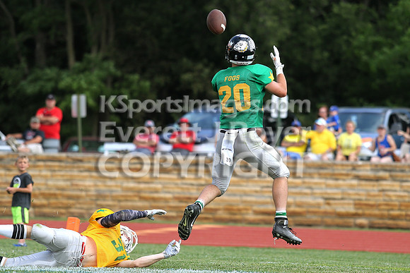 The East defeated the West 28-20 in OT in the Kansas 8 Man D2  Football game in Beloit on Saturday, June 10, 2017.  (Photo: Everett Royer, www.ksportsimages.com)