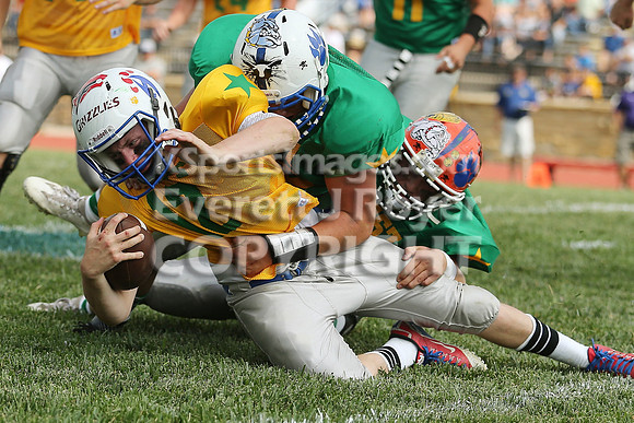 The East defeated the West 28-20 in OT in the Kansas 8 Man D2  Football game in Beloit on Saturday, June 10, 2017.  (Photo: Everett Royer, www.ksportsimages.com)
