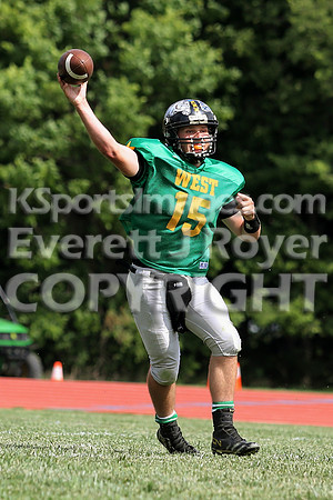 The East defeated the West 28-20 in OT in the Kansas 8 Man D2  Football game in Beloit on Saturday, June 10, 2017.  (Photo: Everett Royer, www.ksportsimages.com)