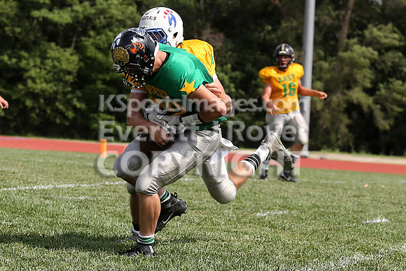The East defeated the West 28-20 in OT in the Kansas 8 Man D2  Football game in Beloit on Saturday, June 10, 2017.  (Photo: Everett Royer, www.ksportsimages.com)