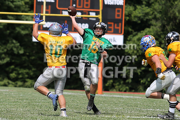 The East defeated the West 28-20 in OT in the Kansas 8 Man D2  Football game in Beloit on Saturday, June 10, 2017.  (Photo: Everett Royer, www.ksportsimages.com)