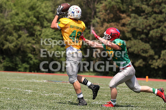 The East defeated the West 28-20 in OT in the Kansas 8 Man D2  Football game in Beloit on Saturday, June 10, 2017.  (Photo: Everett Royer, www.ksportsimages.com)