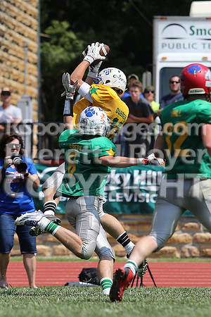 The East defeated the West 28-20 in OT in the Kansas 8 Man D2  Football game in Beloit on Saturday, June 10, 2017.  (Photo: Everett Royer, www.ksportsimages.com)