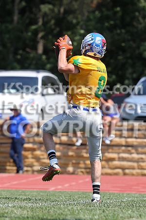 The East defeated the West 28-20 in OT in the Kansas 8 Man D2  Football game in Beloit on Saturday, June 10, 2017.  (Photo: Everett Royer, www.ksportsimages.com)