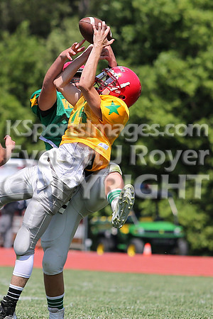 The East defeated the West 28-20 in OT in the Kansas 8 Man D2  Football game in Beloit on Saturday, June 10, 2017.  (Photo: Everett Royer, www.ksportsimages.com)