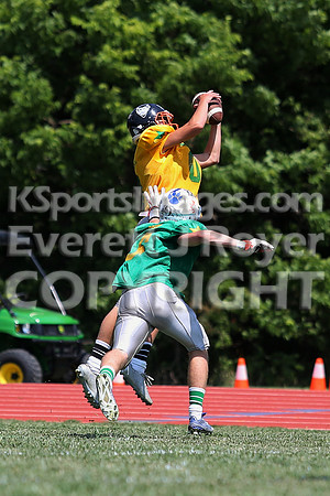 The East defeated the West 28-20 in OT in the Kansas 8 Man D2  Football game in Beloit on Saturday, June 10, 2017.  (Photo: Everett Royer, www.ksportsimages.com)