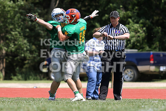 The East defeated the West 28-20 in OT in the Kansas 8 Man D2  Football game in Beloit on Saturday, June 10, 2017.  (Photo: Everett Royer, www.ksportsimages.com)