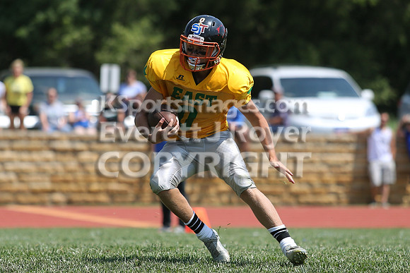 The East defeated the West 28-20 in OT in the Kansas 8 Man D2  Football game in Beloit on Saturday, June 10, 2017.  (Photo: Everett Royer, www.ksportsimages.com)