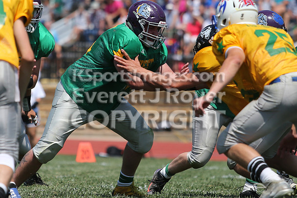 The East defeated the West 28-20 in OT in the Kansas 8 Man D2  Football game in Beloit on Saturday, June 10, 2017.  (Photo: Everett Royer, www.ksportsimages.com)