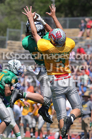 The East defeated the West 28-20 in OT in the Kansas 8 Man D2  Football game in Beloit on Saturday, June 10, 2017.  (Photo: Everett Royer, www.ksportsimages.com)