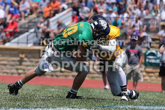 The East defeated the West 28-20 in OT in the Kansas 8 Man D2  Football game in Beloit on Saturday, June 10, 2017.  (Photo: Everett Royer, www.ksportsimages.com)