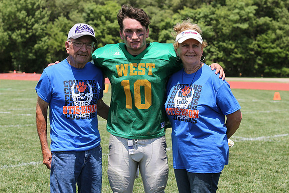 The East defeated the West 28-20 in OT in the Kansas 8 Man D2  Football game in Beloit on Saturday, June 10, 2017.  (Photo: Everett Royer, www.ksportsimages.com)