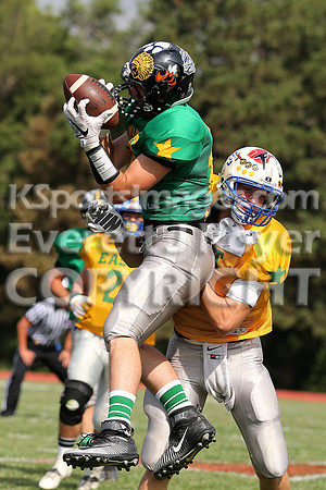The East defeated the West 28-20 in OT in the Kansas 8 Man D2  Football game in Beloit on Saturday, June 10, 2017.  (Photo: Everett Royer, www.ksportsimages.com)