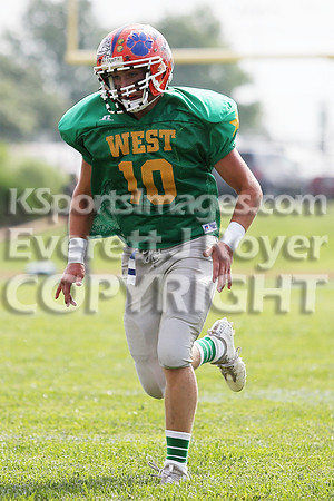 The East defeated the West 28-20 in OT in the Kansas 8 Man D2  Football game in Beloit on Saturday, June 10, 2017.  (Photo: Everett Royer, www.ksportsimages.com)