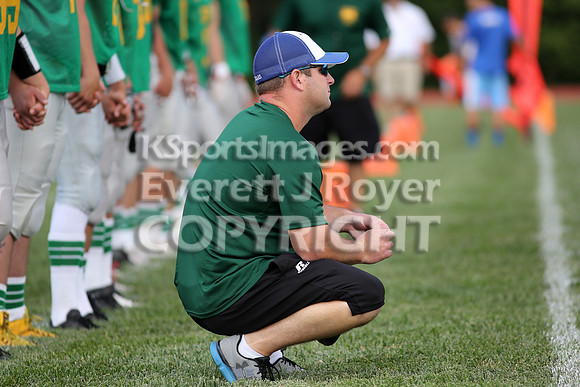 The East defeated the West 28-20 in OT in the Kansas 8 Man D2  Football game in Beloit on Saturday, June 10, 2017.  (Photo: Everett Royer, www.ksportsimages.com)