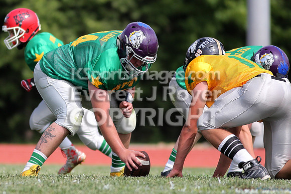The East defeated the West 28-20 in OT in the Kansas 8 Man D2  Football game in Beloit on Saturday, June 10, 2017.  (Photo: Everett Royer, www.ksportsimages.com)