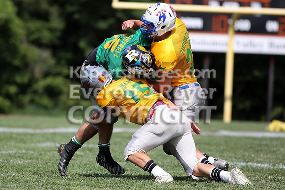 The East defeated the West 28-20 in OT in the Kansas 8 Man D2  Football game in Beloit on Saturday, June 10, 2017.  (Photo: Everett Royer, www.ksportsimages.com)