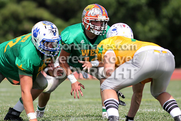 The East defeated the West 28-20 in OT in the Kansas 8 Man D2  Football game in Beloit on Saturday, June 10, 2017.  (Photo: Everett Royer, www.ksportsimages.com)