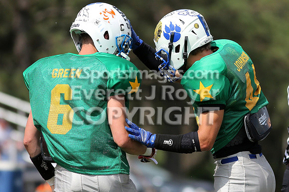 The East defeated the West 28-20 in OT in the Kansas 8 Man D2  Football game in Beloit on Saturday, June 10, 2017.  (Photo: Everett Royer, www.ksportsimages.com)