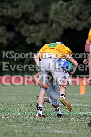 The East defeated the West 28-20 in OT in the Kansas 8 Man D2  Football game in Beloit on Saturday, June 10, 2017.  (Photo: Everett Royer, www.ksportsimages.com)