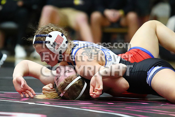 1st Place MatchAshlyn Hahn (Stockton HS) 41-0, Sr. over Averie Counts (Russell HS) 43-7, Fr. (Fall 1:35)