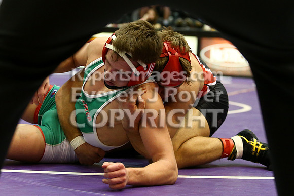At 152, Christopher Ball, Hoisington defeated Colton Hutchinson, Smith Center 3-0 in the KSHSAA 2018 3-2-1A State Wrestling Championship Final, Saturday, February 24, 2018.