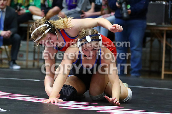 1st Place MatchAshlyn Hahn (Stockton HS) 41-0, Sr. over Averie Counts (Russell HS) 43-7, Fr. (Fall 1:35)