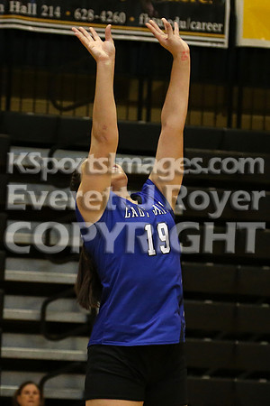 Otis-Bison defeated Beloit St. John's-Tipton in a semifinal game at the KSHSAA Class 1AD2 Volleyball State Championship on Saturday, October 28, 2017.  (Photo: Everett Royer, www.ksportsimages.com)