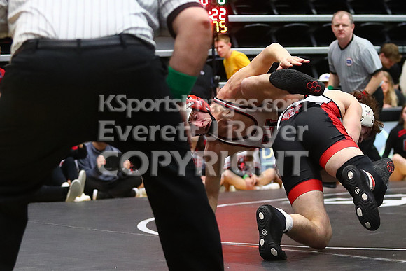175 Easton Nickelson (Hoxie Hs) 35-2, Sr. over Dayton Stephen (Hill City Hs) 45-5, Sr. (Dec 7-6)