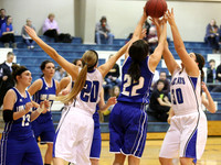 Thunder Ridge Longhorns vs. St. Johns Beloit-Tipton Blujays Girls Basketball - NPL Tourney Finals