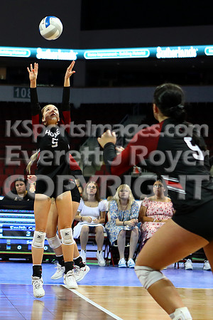 2023 2A State Volleyball Semi-final: Hoxie vs Smith Center