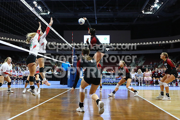 2023 2A State Volleyball Semi-final: Hoxie vs Smith Center