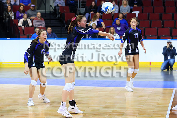 2023 2A State Volleyball Semi-final: Hoxie vs Smith Center