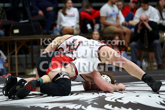 175 Easton Nickelson (Hoxie Hs) 35-2, Sr. over Dayton Stephen (Hill City Hs) 45-5, Sr. (Dec 7-6)