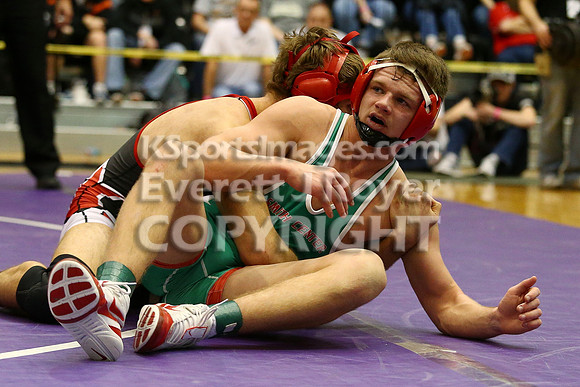 At 152, Christopher Ball, Hoisington defeated Colton Hutchinson, Smith Center 3-0 in the KSHSAA 2018 3-2-1A State Wrestling Championship Final, Saturday, February 24, 2018.