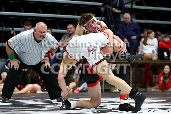 175 Easton Nickelson (Hoxie Hs) 35-2, Sr. over Dayton Stephen (Hill City Hs) 45-5, Sr. (Dec 7-6)