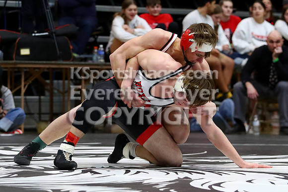 175 Easton Nickelson (Hoxie Hs) 35-2, Sr. over Dayton Stephen (Hill City Hs) 45-5, Sr. (Dec 7-6)