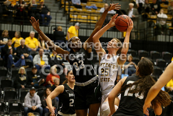 Fort Hays State vs Northeastern State Women's Basketball. Saturday, January 10, 2019.
