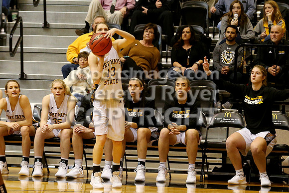 Fort Hays State vs Northeastern State Women's Basketball. Saturday, January 10, 2019.