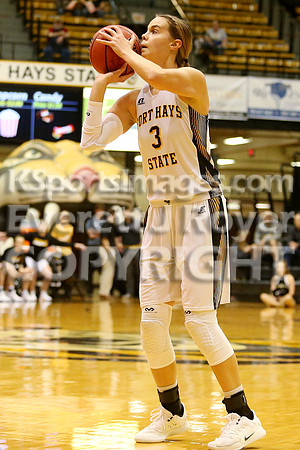 Fort Hays State vs Northeastern State Women's Basketball. Saturday, January 10, 2019.