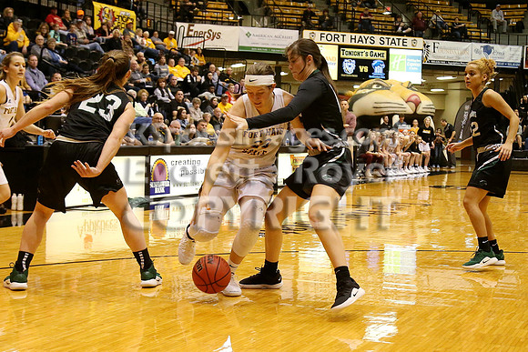 Fort Hays State vs Northeastern State Women's Basketball. Saturday, January 10, 2019.
