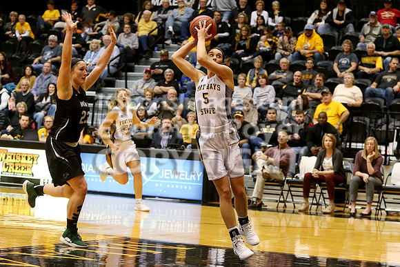 Fort Hays State vs Northeastern State Women's Basketball. Saturday, January 10, 2019.