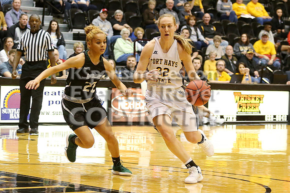 Fort Hays State vs Northeastern State Women's Basketball. Saturday, January 10, 2019.
